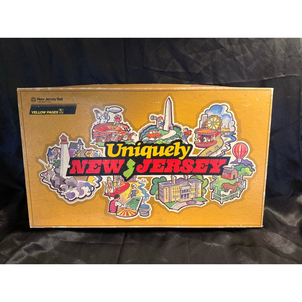 Vintage 1986 New Jersey Bell Uniquely New Jersey board game NIB